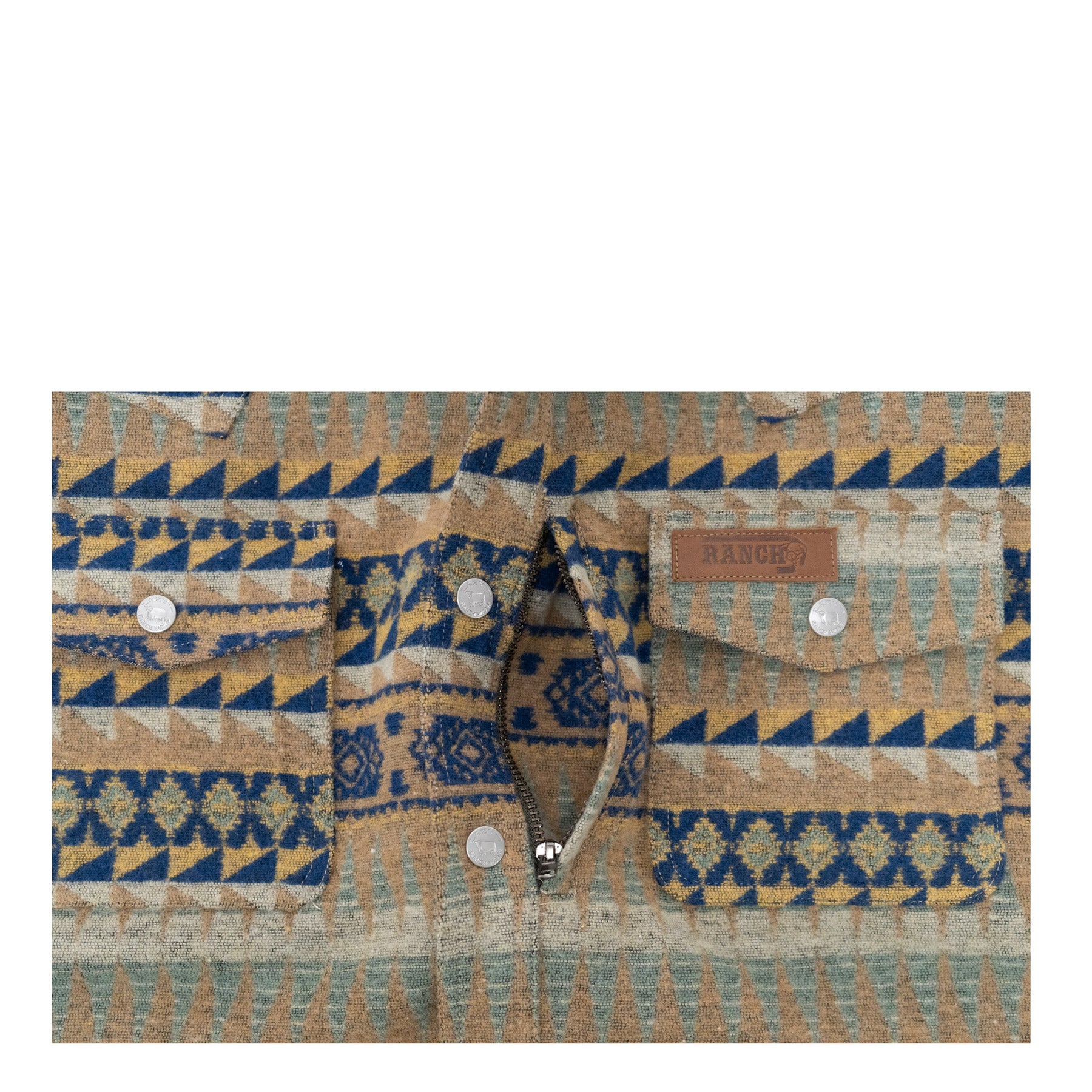 Lazy J Men's Aztec Print Jacket - Brown