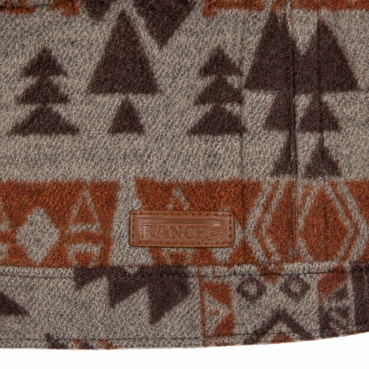 Lazy J Ranch Men's Navajo Print Trucker Jacket - Rust