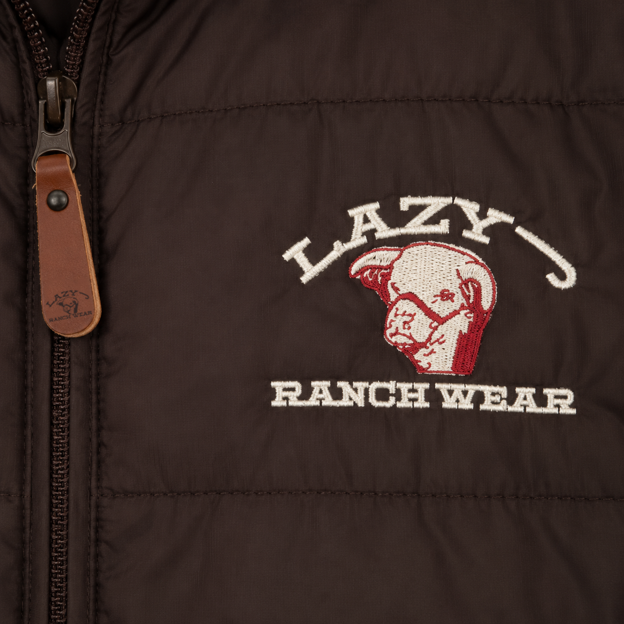 Lazy J Ranch Men's Lightweight Relaxed Fit Vest - Brown