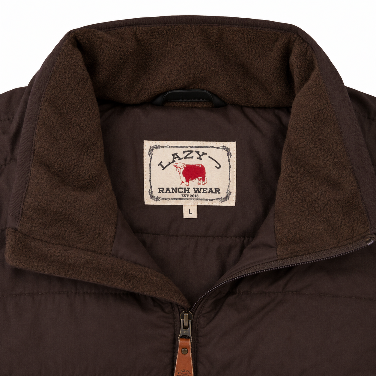 Lazy J Ranch Men's Lightweight Relaxed Fit Vest - Brown