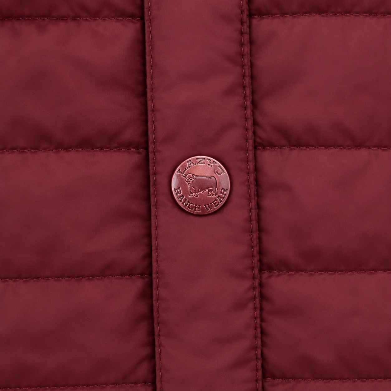 Lazy J Ranch Men's Lightweight Relaxed Fit Vest - Maroon
