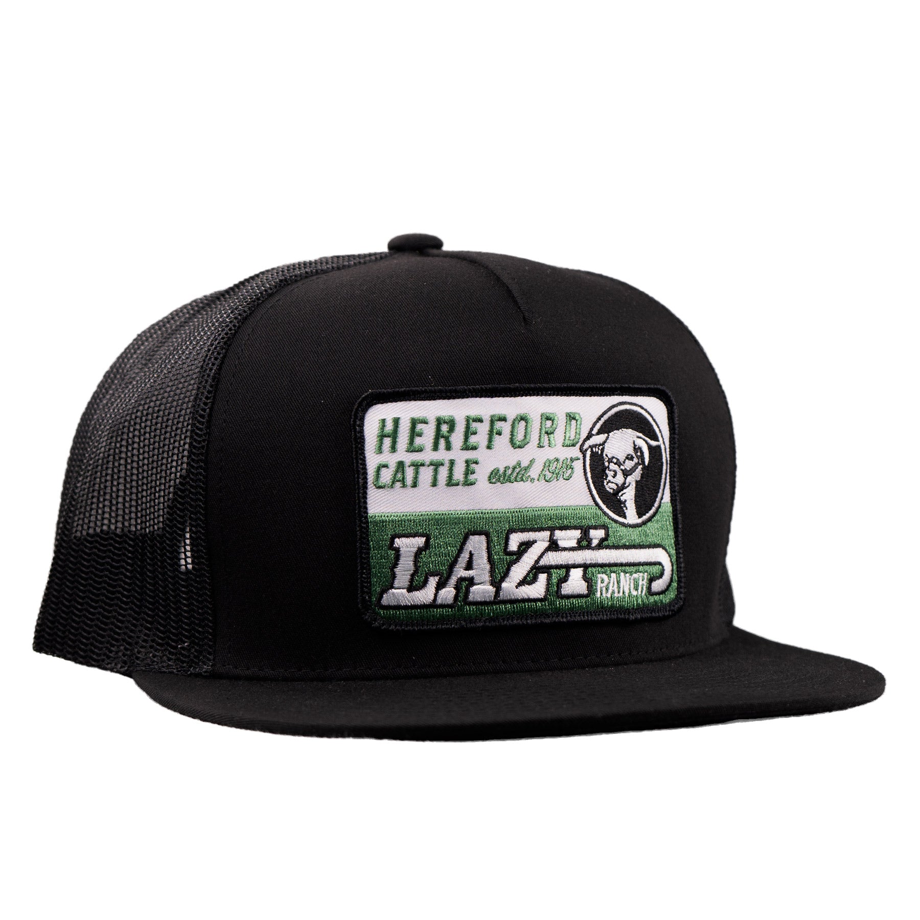 Lazy J Ranch Black Shafter Classic Five Panel Trucker Hat