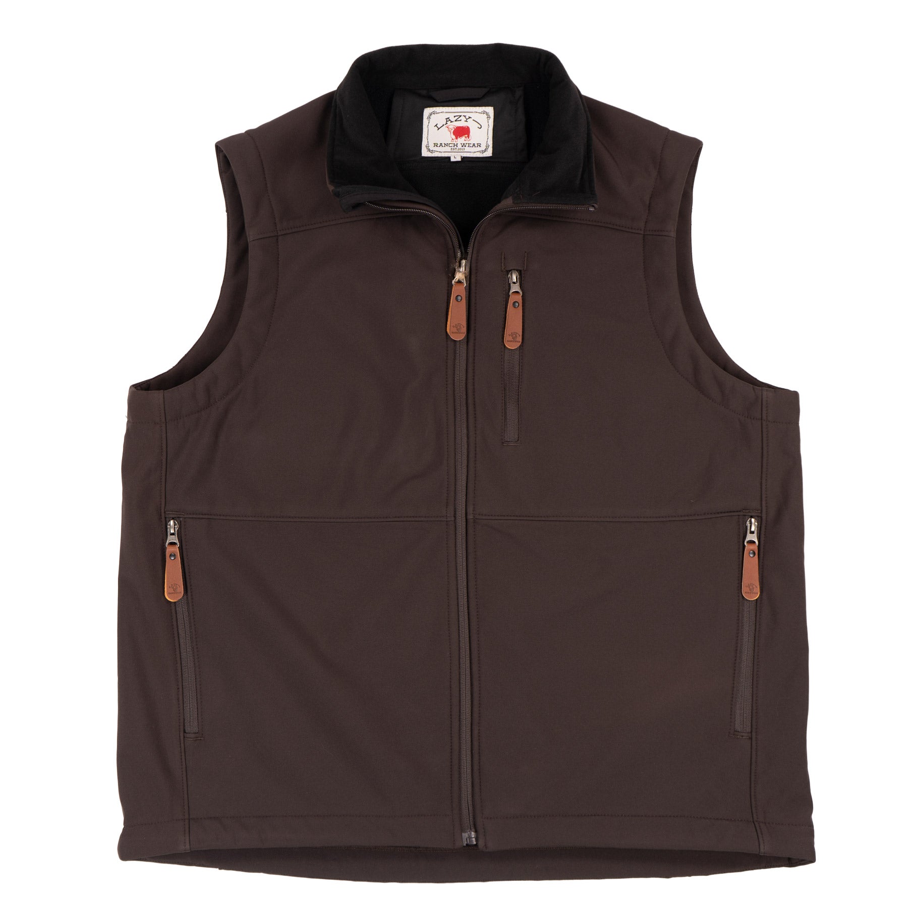 Lazy J Ranch Men's Bonded Vest - Brown