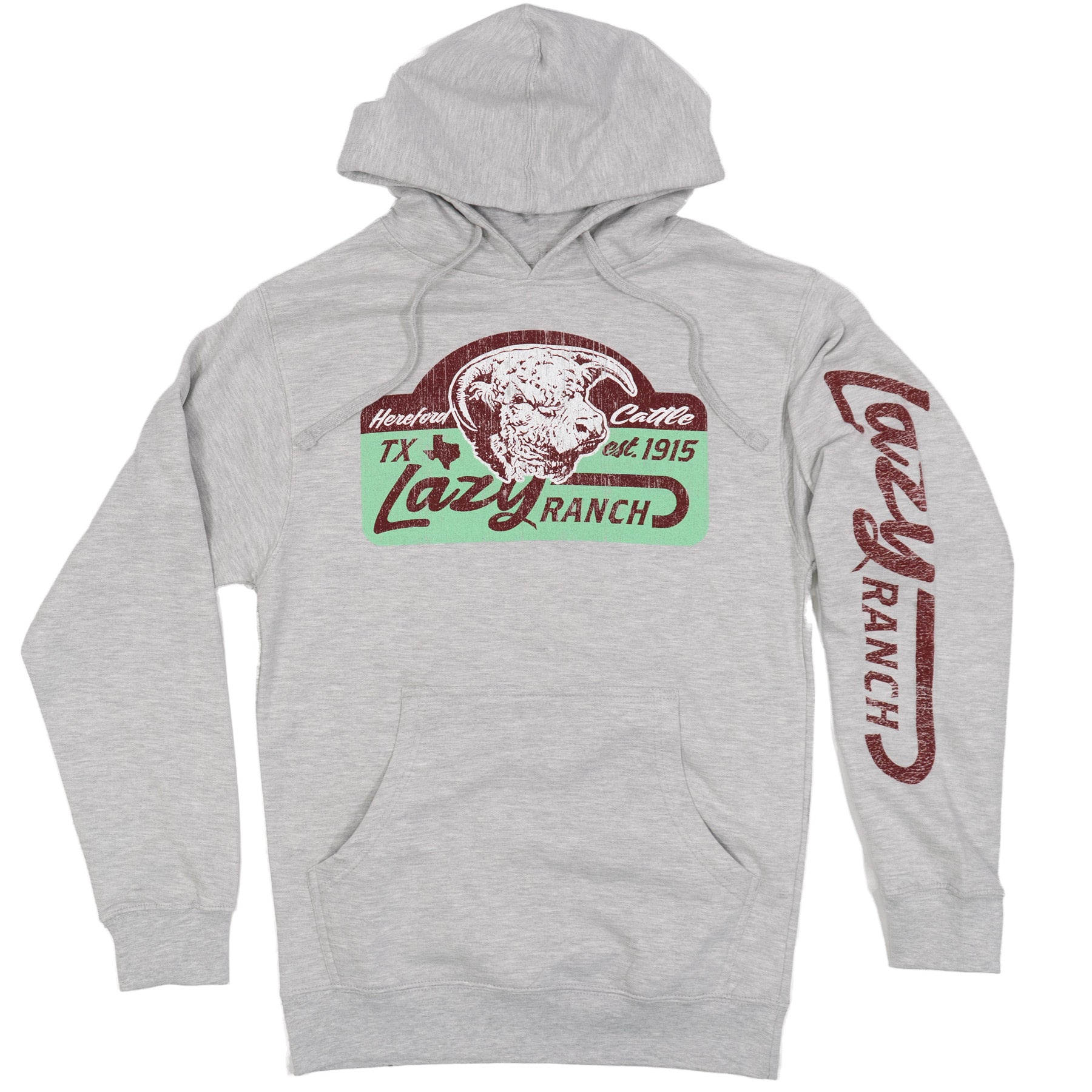 Lazy J Ranch Albany Pullover Hoodie - Ash Grey