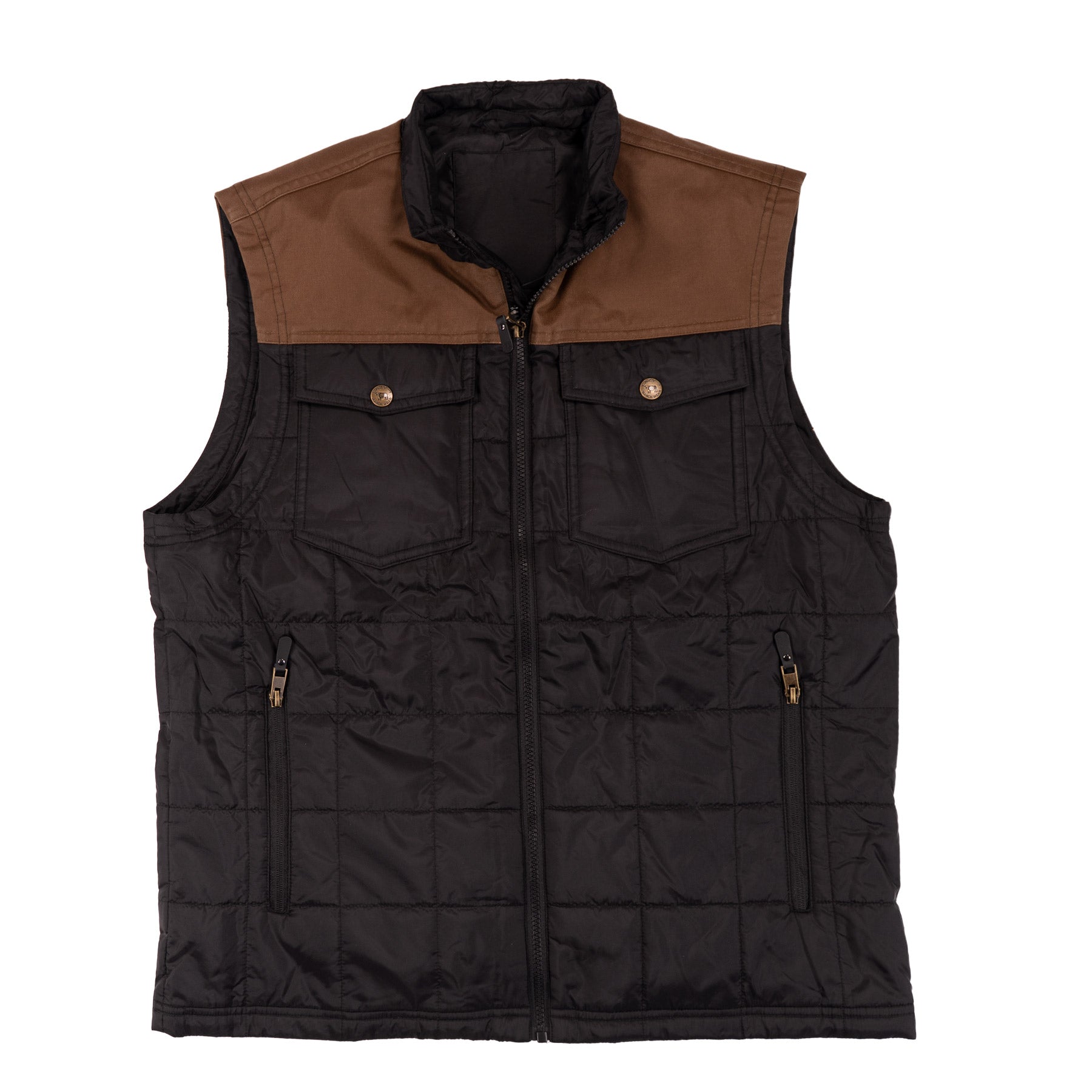 Lazy J Ranch Men's Lightweight Relaxed Fit Vest - Brown