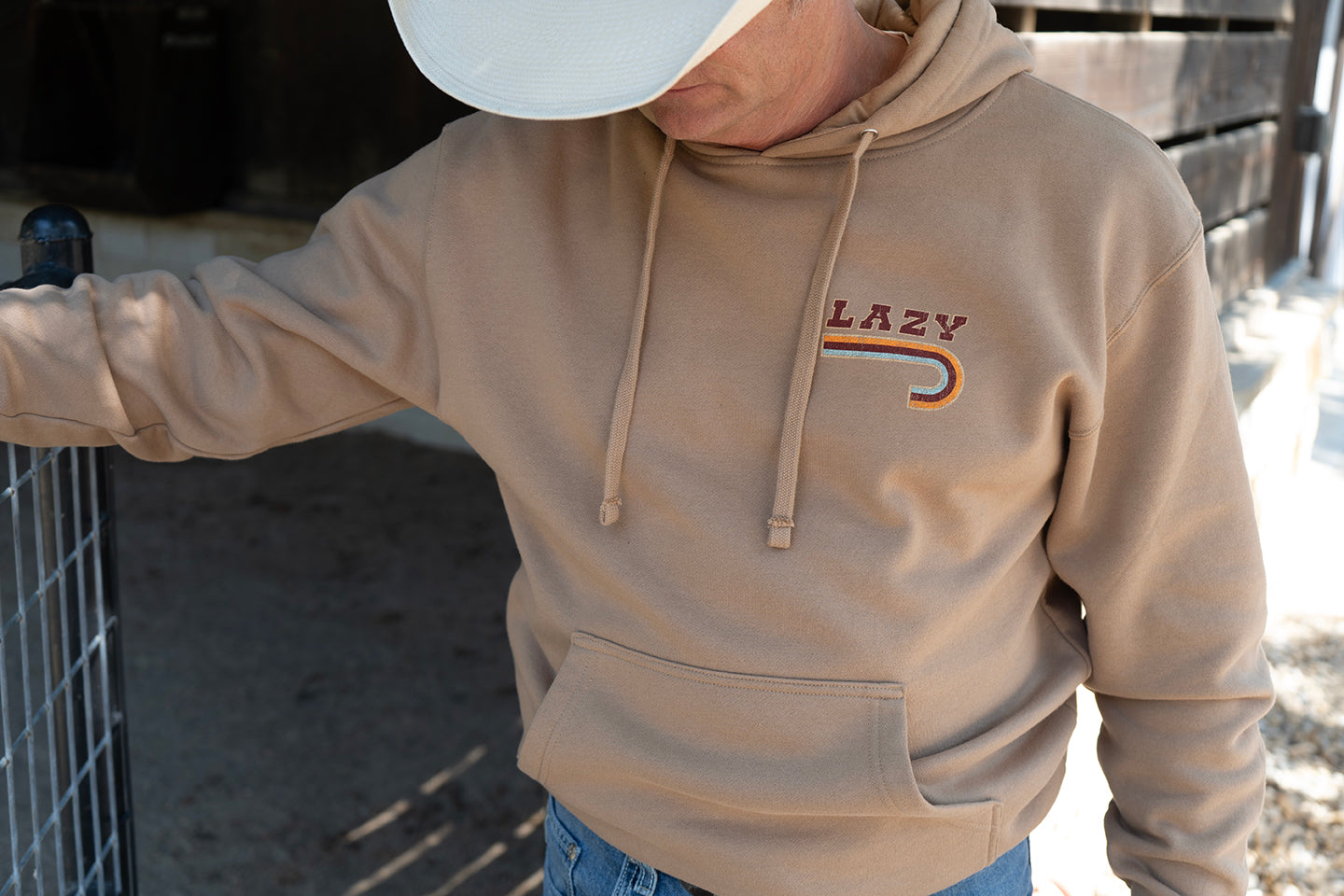 Lazy J Ranch Redford Long Sleeve Hoodie - Tan